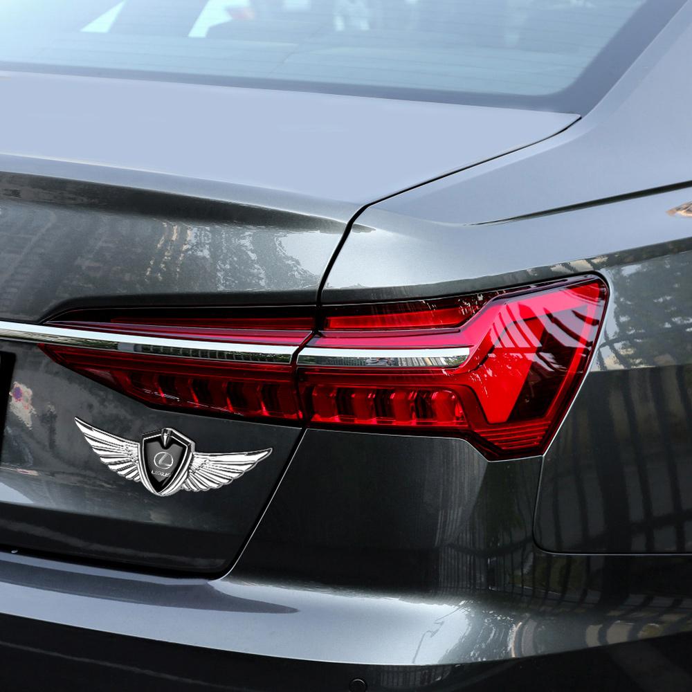 Kovová nálepka s emblémem auta 3D křídla Boční značka Karoserie Kufr Obtisk Pro Lexus IS250 Ct200h LS430 LX570 NX300h IS300h RX330 ES300h UX250