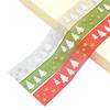 Christmas Ribbon Christmas Tree Decoration Gift Package Decor 5m/20m Christmas Tree and Star Printing