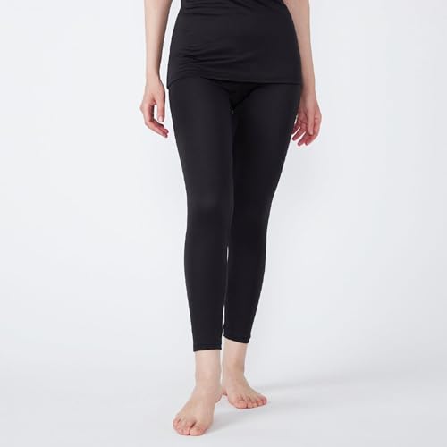 Mizuno Premier Hot Innerwear Breath Thermo Thin Heat-Generating Long Tights for Daily Wear, Women's, Black, Size S (C2JBC812)