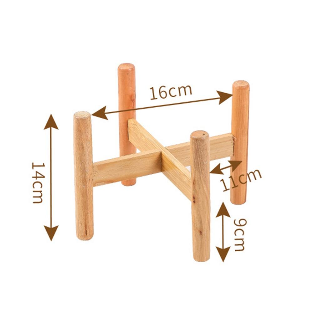 Bodenstehender Holz-Blumentopfständer Heimdekoration Gartenbedarf Blumentopfbasis Sukkulenten Organisation Runde Beine