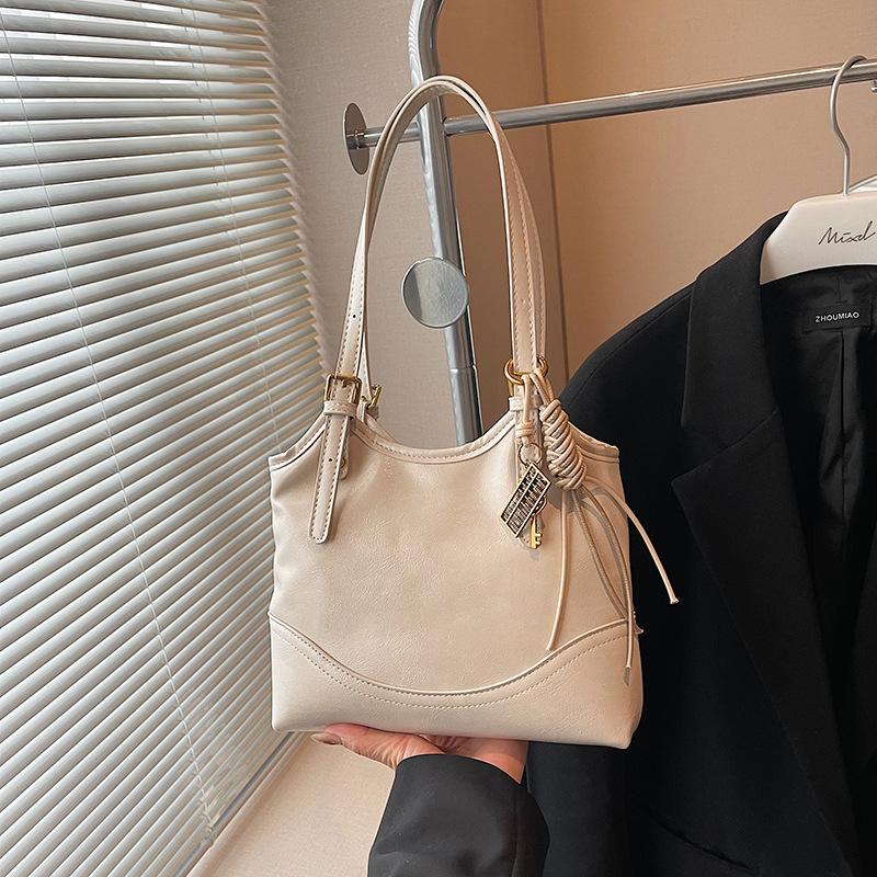 Niche retro bag women's new popular trendy versatile shoulder underarm bag portable bucket bag