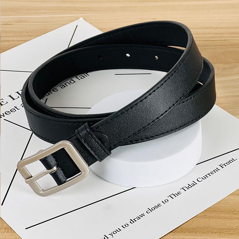 Simple Fashionable Womens Belt Metal Pin Buckle Outdoor Casual Belt Waist