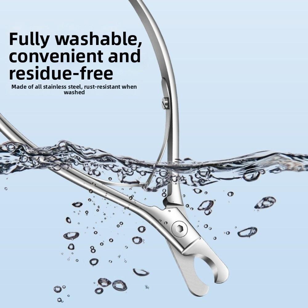 Stainless Steel Pet Nail Clippers Nonslip Handle Heavy Duty Cat Nail Trimmer Comfortable Grip Labor-saving Pet Grooming Tool