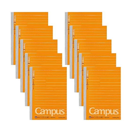 KOKUYO Campus Note, пунктирная линейка, формат А6, 48 листов, 10 книг, набор № 221ATNX10