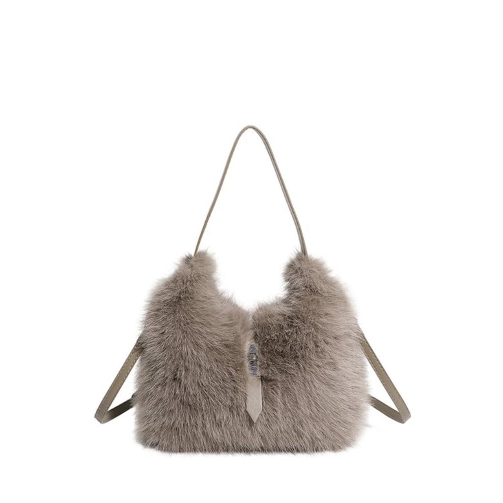 Shoulder Bag Women Plush Daily Commute
