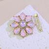 Elegant Cat's Eye Crystal Scarf Buckle & Brooch for Women