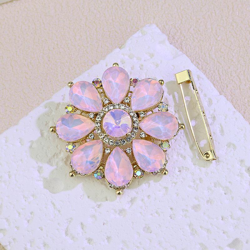 Elegant Cat's Eye Crystal Scarf Buckle & Brooch for Women