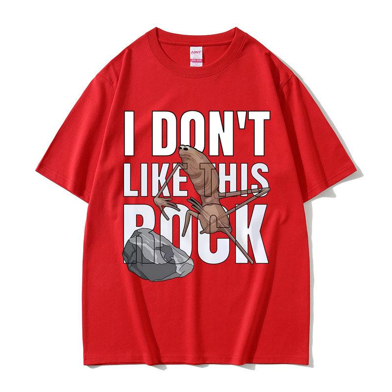 I Dont Like This Rock T Shirt Marcus The Worm Funny Meme Tshirt Men Casual Vintage Cotton Tshirts Oversized Short Sleeve