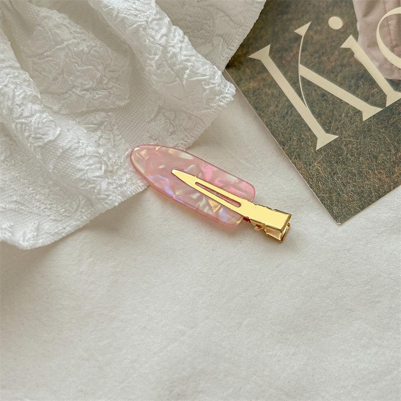 

5Pcs Cwllrn Girls Seamless Hair Clip Set Women Acetate Sheet No Bend Bangs Clip Duckbill Hairpins Makeup Hair Styling Tool