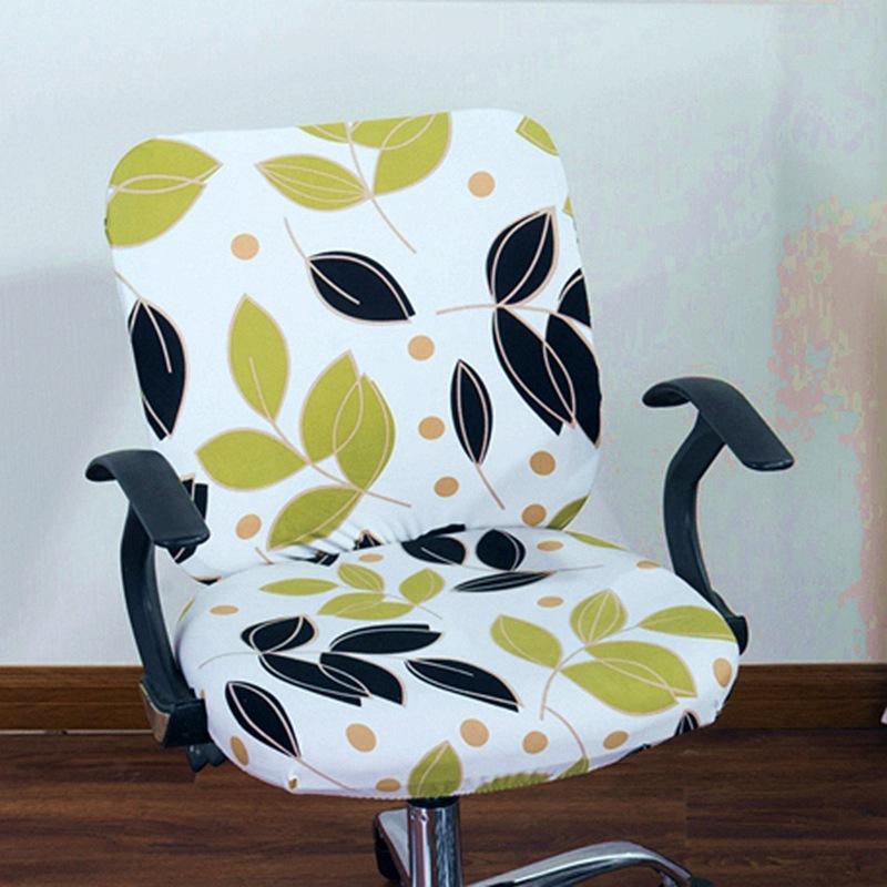 Elastic Split Chair Cover, Computer Swivel Chair Cover, Chair Cover, Office Chair Cover, Seat Cushion Cover - Printed Model