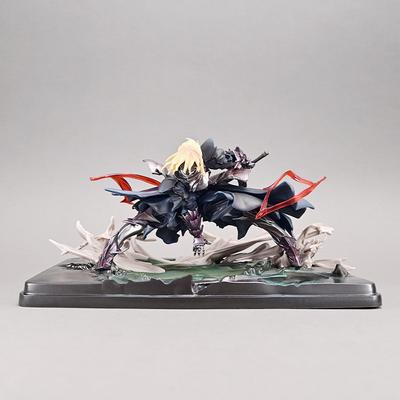 Nueva Original Fatenight Fate Night Sable Negro Corto Gk Fighter Figura de Estatua de Anime Elemento Cuadrático de Mano Decoración Figura Regalo