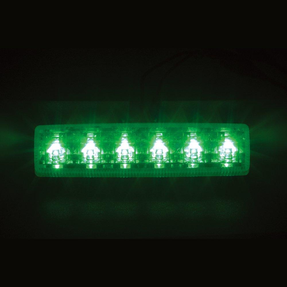 Tsuchiya Yac Car Interior Accessories Ryusei Re 6 LED Car Height (Tsuchiya Yac) Light, Clear/Green (Light), DC24V, CE-244