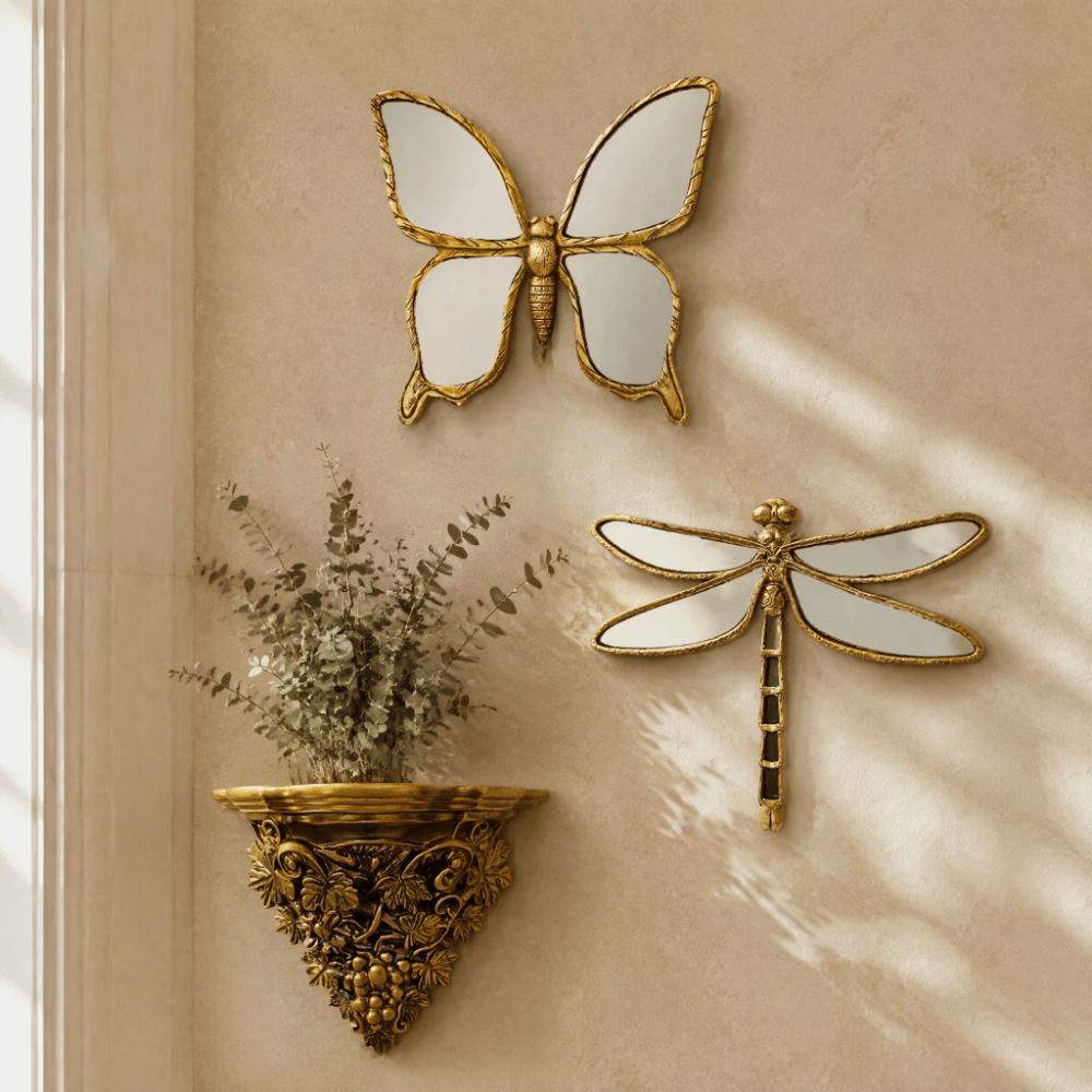 Light Luxury Wall Decoration Retro Style Swallow Wall Carving Home Decoration Wall Background