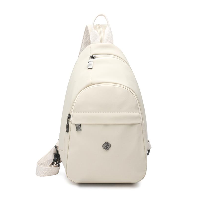 Solid Color Backpack Multi-functional Chest Bag Women's Shoulder Crossbody Bag