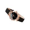 Watch Ladies Light Luxury Niche Diamond Dial Quartz Watch PU Leather Strap Watch Bracelet Set