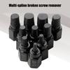 10Pcs Screw Extractor Set Hexagonal Head Multi-Spline Easy Out Bolt Extractor Tool Damaged Screw Remover