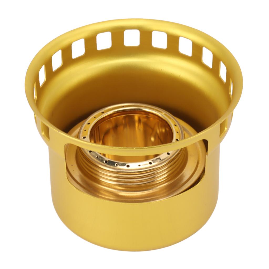 Spirit Burner Copper Windproof Portable Aluminium Alloy Alcohol Backpacking Stove for Camping Picnic