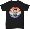 Men's George Wallace 1968 Presidential Campaign Law and Order Button Design T Shirt Black