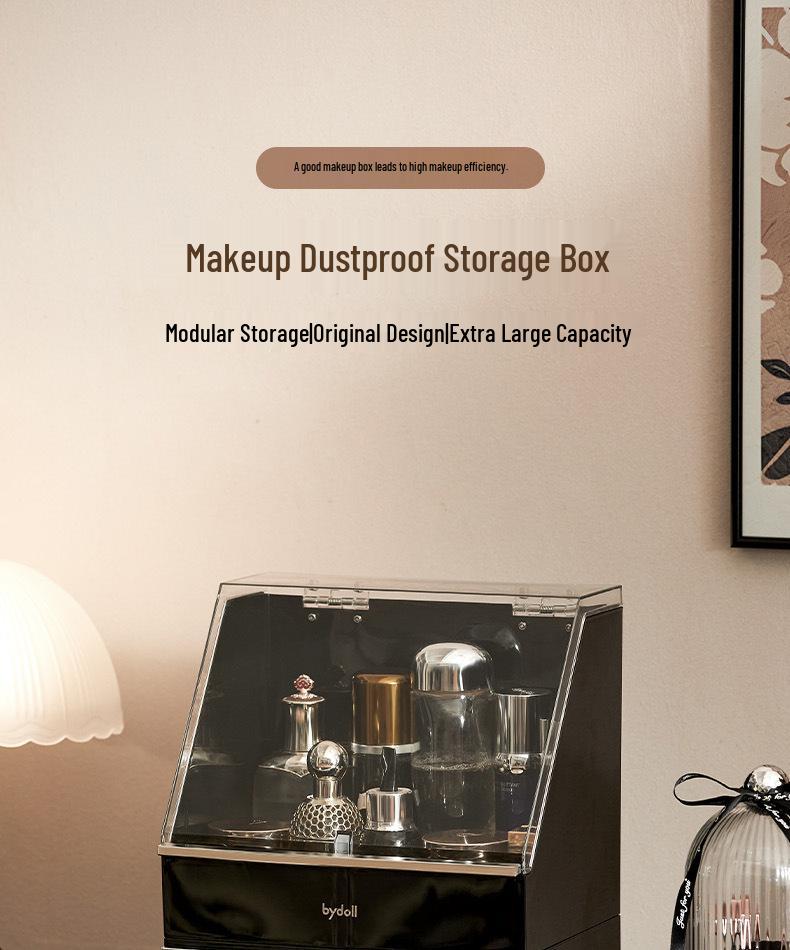 Porta-Pincéis de Maquilhagem de Luxo à Prova de Pó e Organizador