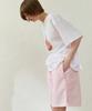 WIOE Lace Check Half Pants_Pink