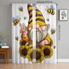 Santa Claus Dwarf Print Curtains Christmas Decorations Bedroom Living Room Home Decoration Curtain Polyester Perfect For Sitting