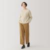 MUJI Andes Wool Mock Neck Size BA1P6A4A Women's Sweater, Oatmeal, S,