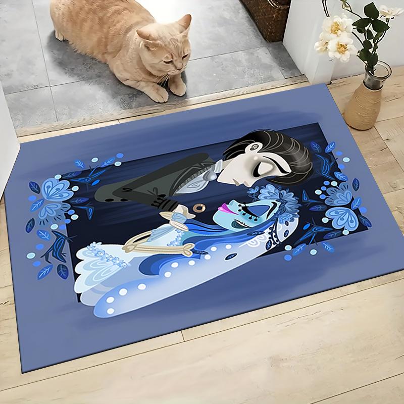 1Pc Blue Spirit Butterflies Carpet Rug Customizable Soft Washable Antislip Home Living Room Sofa Mats Personalized Rug 0917159