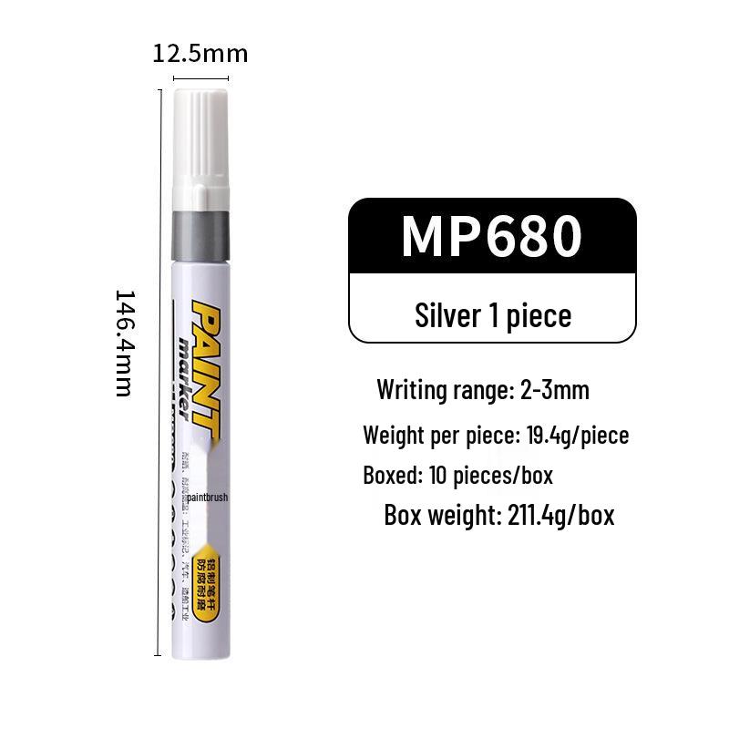 Marcatore Impermeabile a Base d'Olio ad Alta Capacità per Graffiti, Ritocchi e Firme - Pennarello Pittura a Punta Spessa Resistente allo Sbiadimento