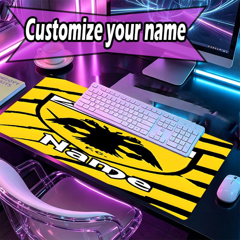Custom Name Personalized AEK Athens FC Pattern Mousepad, Laptop PC Desk Mat, Decorative Desk Mat for Home Keyboard Pad Gift