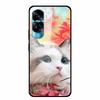 For Honor 90 Lite Case Honor90 Pro 5G Wolf Cats Tempered Glass Hard Covers for HuaWei HONOR 90 Pro 90Lite Protective Luxury Capa