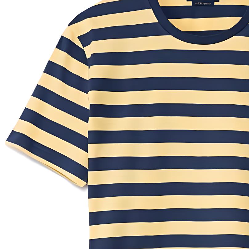 Polo Ralph Lauren SS22 Striped Crew Neck Short Sleeve T-Shirt Men T-Shirts Yellow 710803479-013