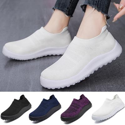 Women's Sneaker Slip On Woman Shoes  Breathable Mesh Sneakers For Women Sports Shoes White Casual Footwear Zapatillas Mujer