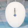 Stainless Steel Belly Button Stud with Hollowed-out Bow-shaped Belly Button Accessory