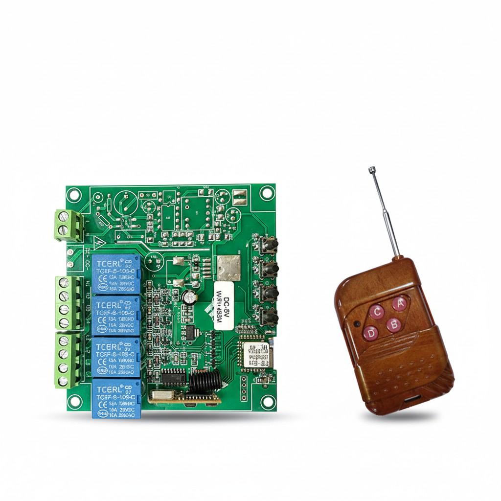 Tmall Genie eWeLink Four-Channel WiFi Remote Relay Phone APP Control Smart Switch DIY Accessory