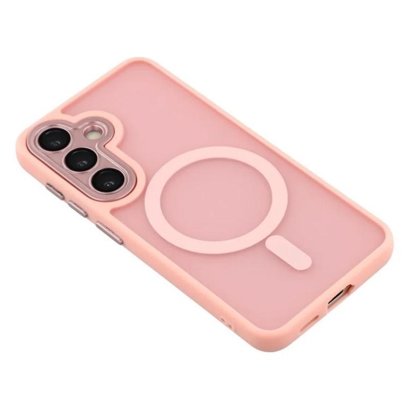 For Samsung Galaxy S25 Back Cover Compatible with MagSafe WANLONFENG QB1 Series PC TPU Shockproof Phone Case