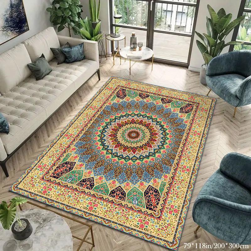 Retro Carpet Homestay Decoration Carpet Bedroom Bedside Carpet Living Room Study Room Carpet