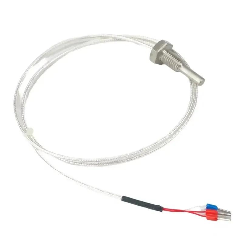 PT100 P1000 M6 M8 M10 M12 M14 M16 M20 Screw Probe Temperature Sensor Thermocouple -50~200 Celsius