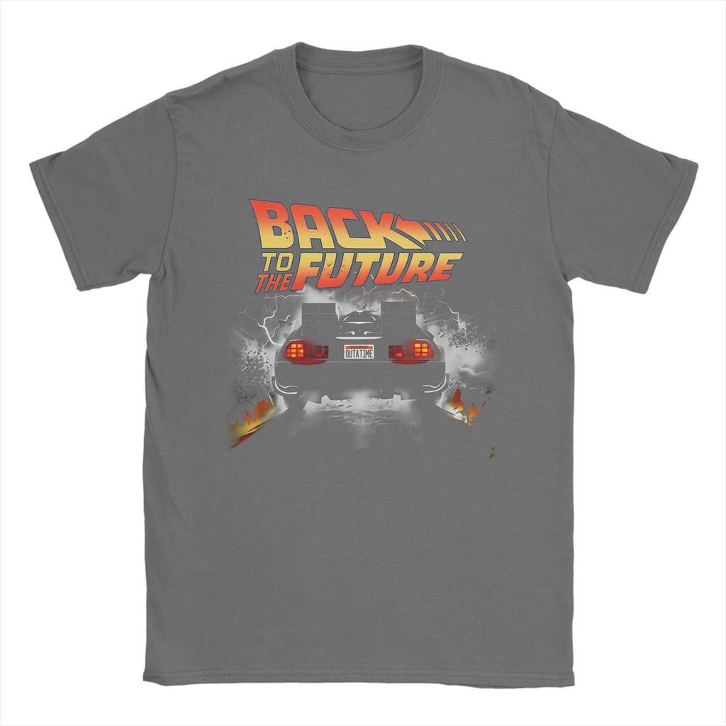 Back To the Future TShirt  DMC DeLorean Harajuku TShirts Short Sleeve Y2K Retro Tops Summer Cotton Oversize Tees