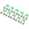 10PCS Lot Rod Tip Clamp Bells Fishing Pole Fish Bite Lure Alarm Alert Twin Bell Ring Clip