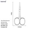 Stainless Steel Beauty Scissors: Round Head Makeup, Eyebrow, and Nose Hair Trimming Tool
