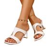 Fashion 2025 Summer Open Toe Women's Slippers Fashion Outdoor Dress New Plus Size Best Seller Non-Slip Elegant High Heels Zapatos Mujer