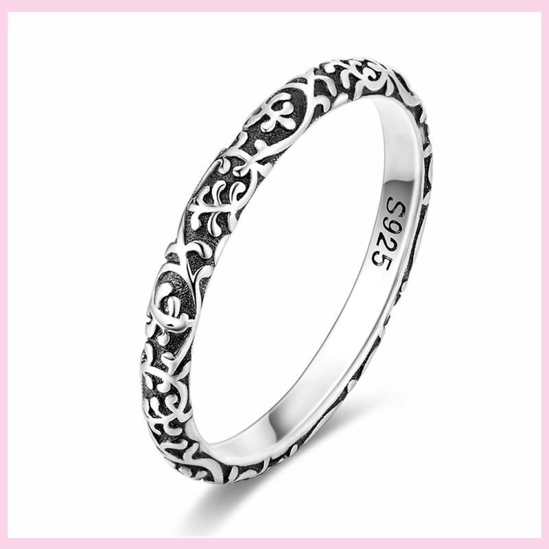 NEW Fashion 925 Silver Simple Infinity Finger Ring For Women Sparkling Twisted Stackable Rings Popular Anillo Engagement Jewelry