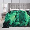 Bulbasaur Mist Cartoon Soft Warm Blanket  Students Plush Throw Blanket Funny Bedroom Flannel Bedspread Sofa Bed Cover