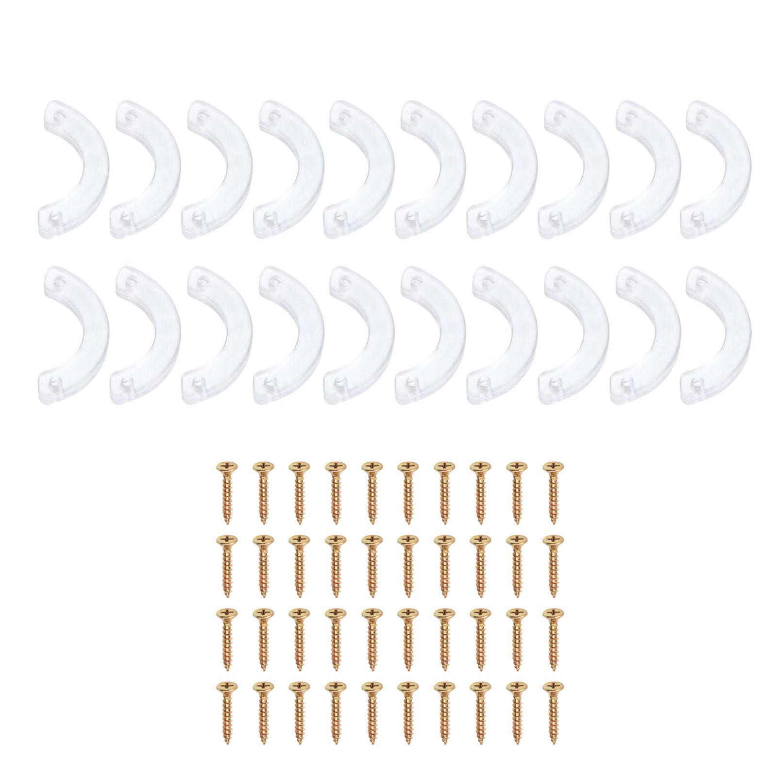 

Практичные стопоры для ящиков мебели, прозрачные зажимы для дна ящика, простой инструмент для ремонта направляющих ящика, набор зажимов для ящика с винтами A