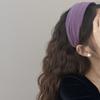 Autumn and Winter Women's Suede Wide Headband High Quality Pressed Hair Headband Multiple Colors Ornament