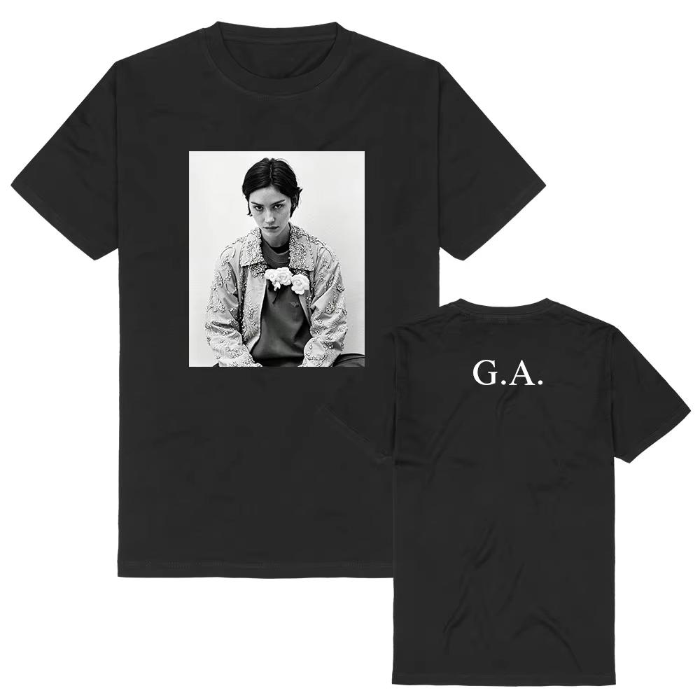 Daughter From Hell G.A. Photo Tee Gracie Abrams Fashion Female T-shirt Short Sleeve Cotton Loose Streetwear Top Y2K Gothic Cotton Oversized T-shirts 4XL