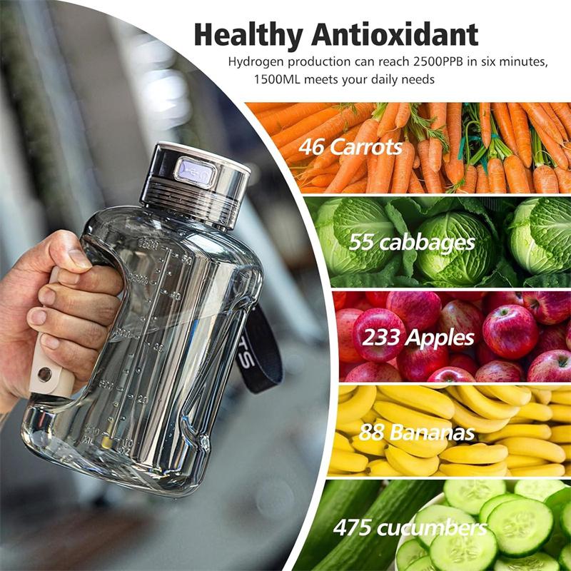 Hydrogen Water Bottle Hydrogen Rich Portable Sports Water Bottles Rich Molecular Hydrogen Water Generator Drinking Utensil Gift
