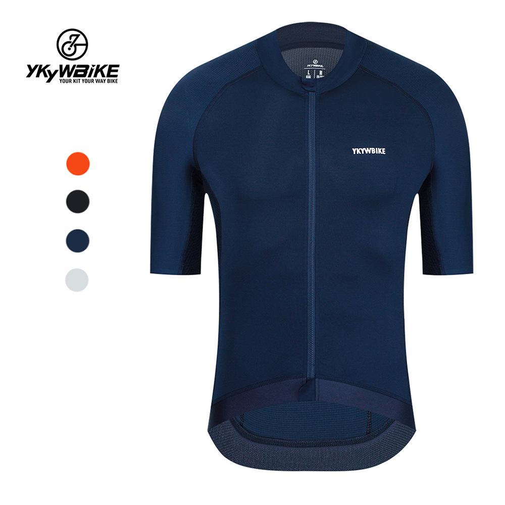 

YKYWBIKE Men s Solid Color Raglan Sleeve Cycling Jersey - Breathable & Sweat-Wicking, Summer Fashion & TikTok Favorite 3XL чорний