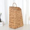 Woven Hanging Wall Basket Water Hyacinth Hanging Wall Basket Wicker Handmade Rattan Wall Planter For Garden Home Flowers Hanging Planters