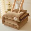Thickened Flannel Fleece Quilt Comforter for Autumn and Winter